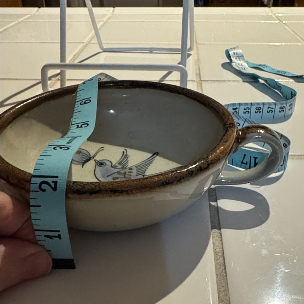 Ken Edwards Mexican TONALA POTTERY El Palomar handled soups bowl set of 4  🐈‍⬛ - Picture 7 of 9